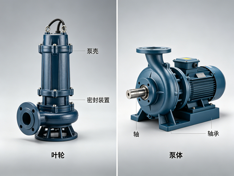 潜水泵与离心泵结构原理及区别对比